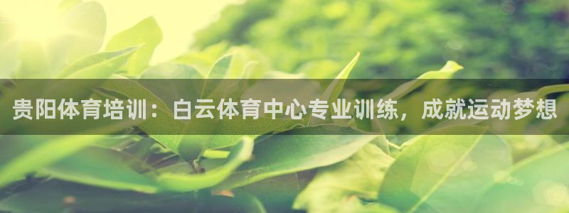 焦点娱乐怎么找不到了：贵阳体育培训：白云体育中心专业