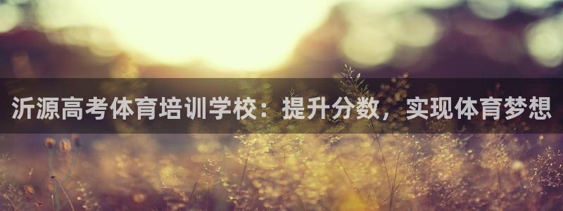 焦点娱乐官方网站下载安装苹果：沂源高考体育培训学校：