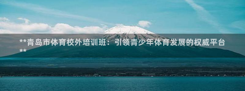 焦点娱乐游戏攻略：**青岛市体育校外培训班：引领青少