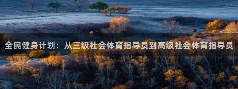 焦点娱乐官网下载安装最新版：全民健身计划：从三级社会体育指导