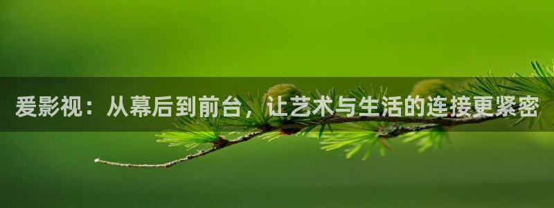 黑蚂蚁影视剧电视剧：爰影视：从幕后到前台，让艺术与生活的连接更紧密
